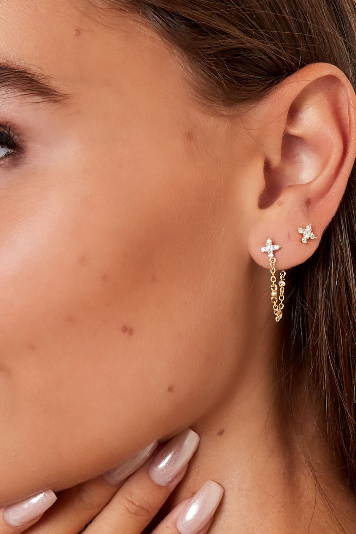 Clous d'oreilles étoile - Collection Sparkle Cuivré
