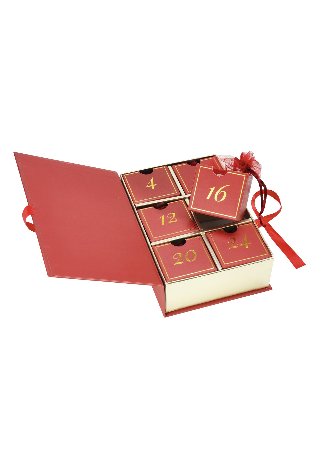 Calendriers de l'Avent de Noël rectangulaires Daily en acier inoxydable Noël