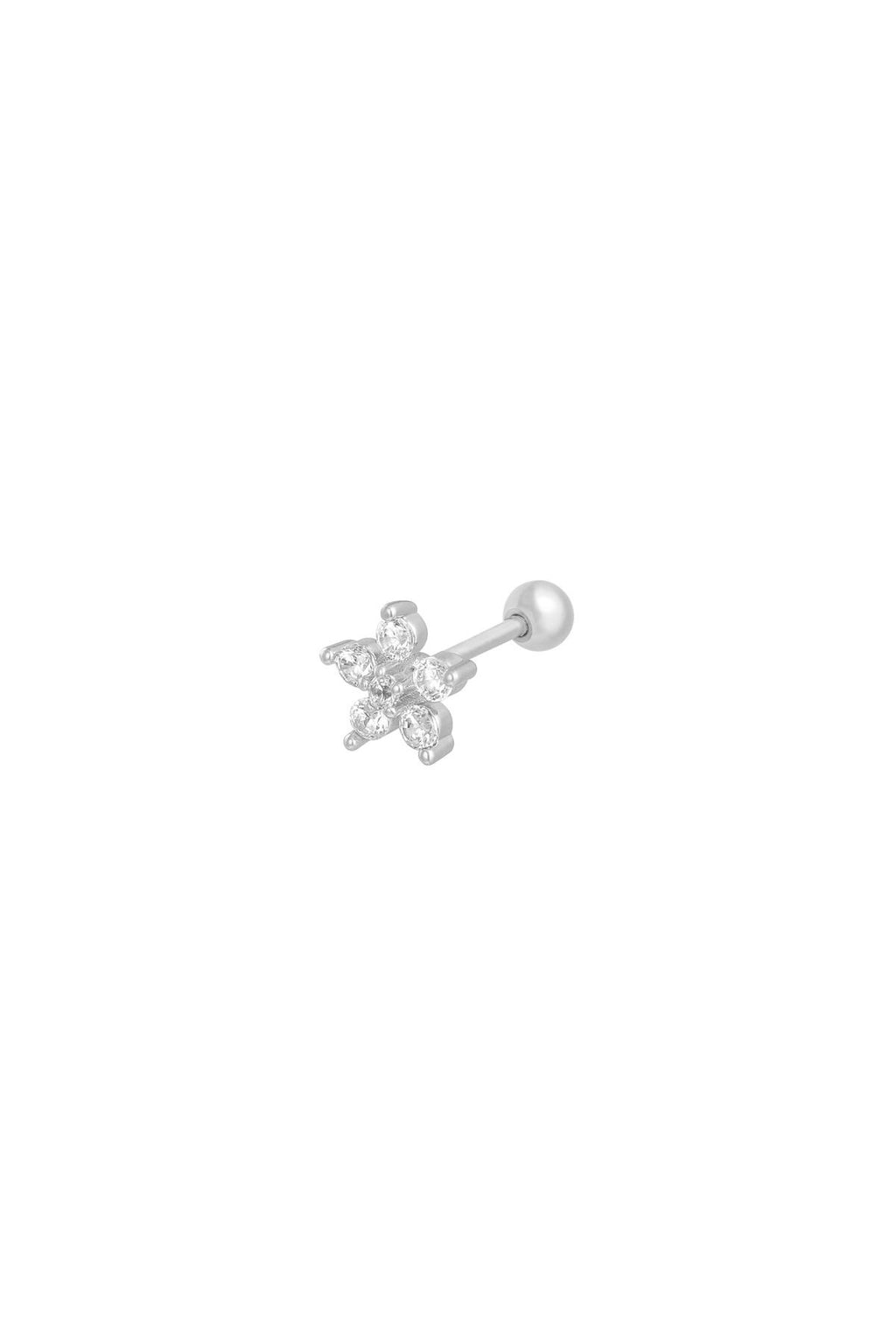 Piercing Flower Argenté Cuivré,Acier inoxydable