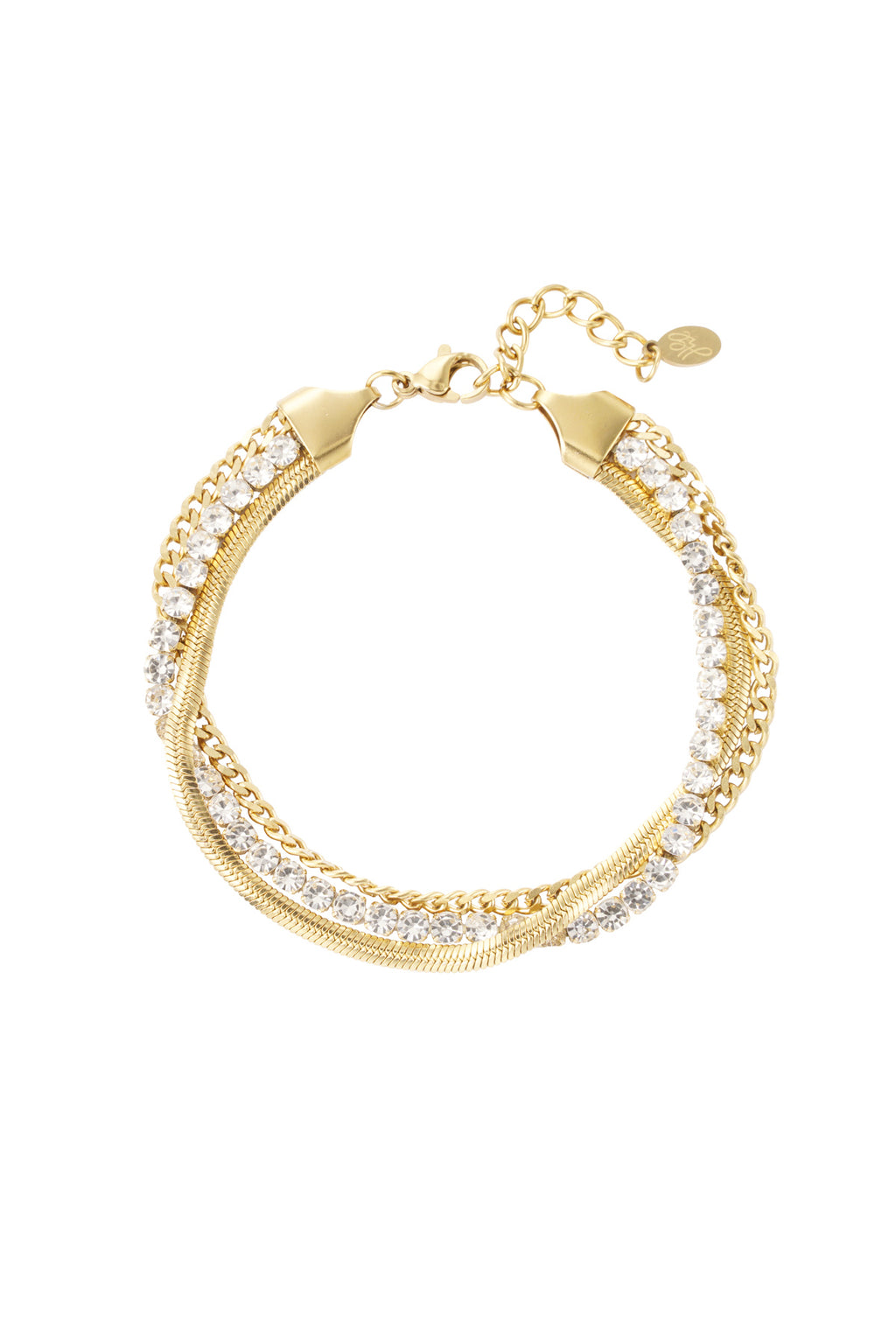 bracelet double couche de pierres