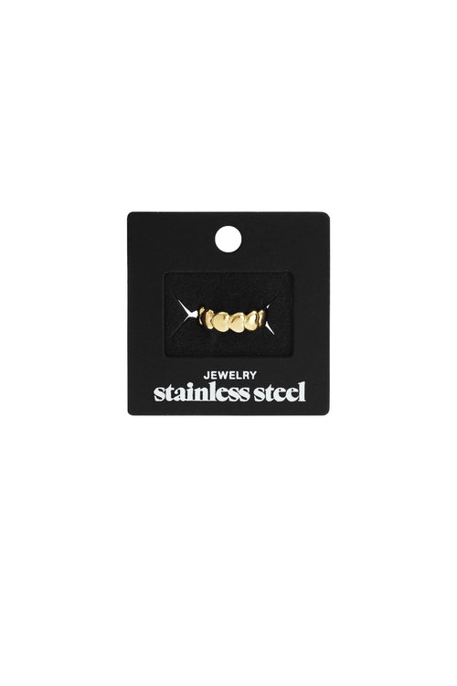 Bagues minimalistes en acier inoxydable, style cœur, décontractées, simples et quotidiennes, bijoux pour femmes