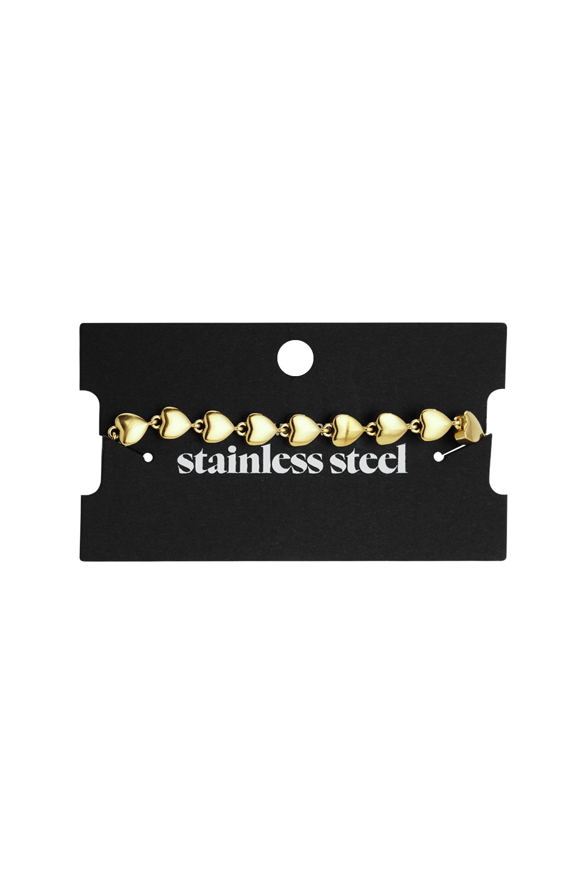 Bracelets à chaîne en acier inoxydable Cœur Simple Daily Simple Series Bijoux pour femmes