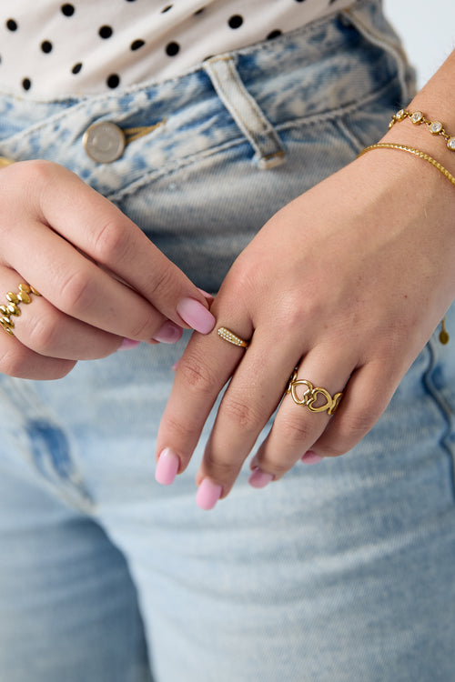 bague coeur connecté