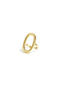 Bague imposante ovale et minimaliste