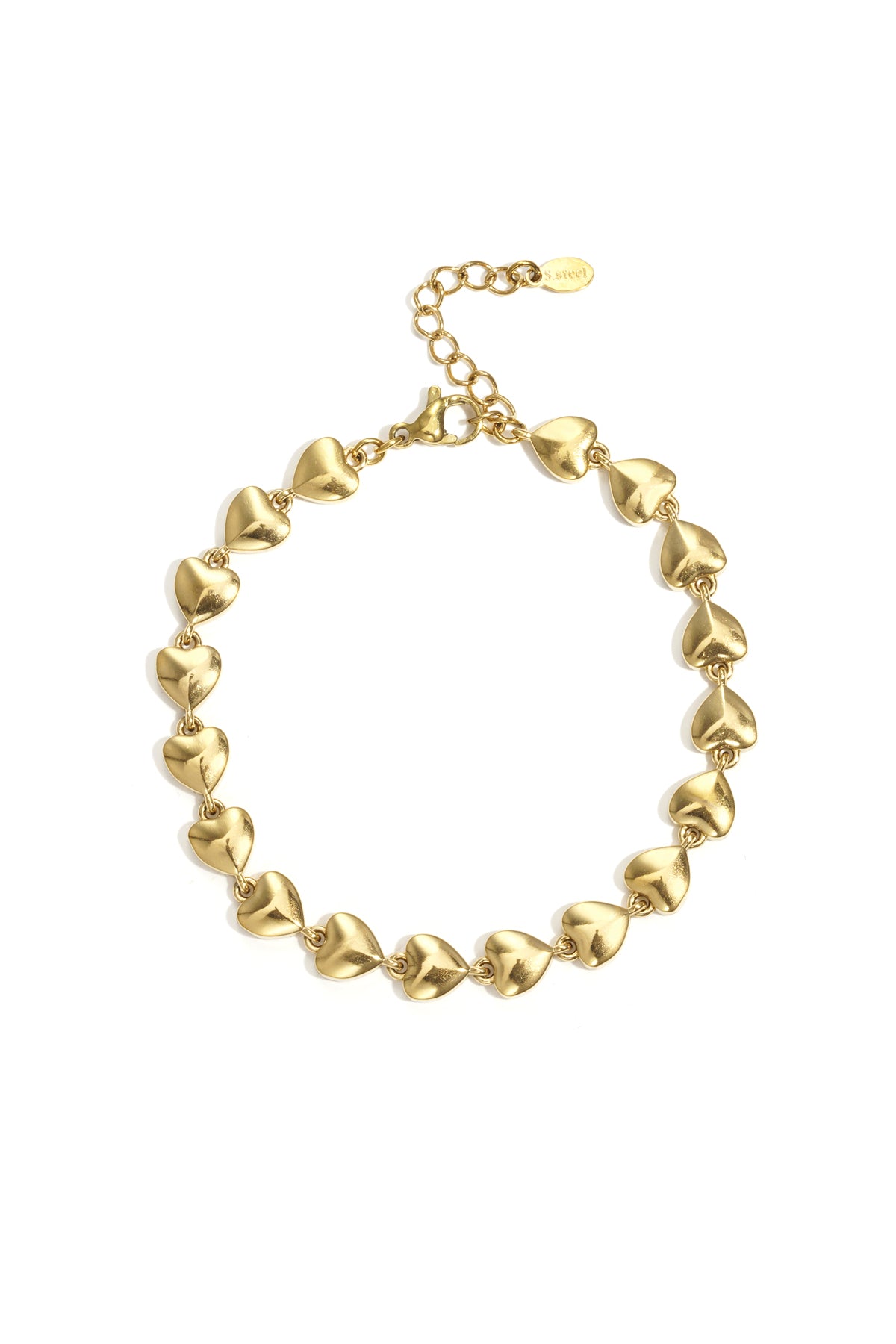 Bracelets à chaîne en acier inoxydable Cœur Simple Daily Simple Series Bijoux pour femmes