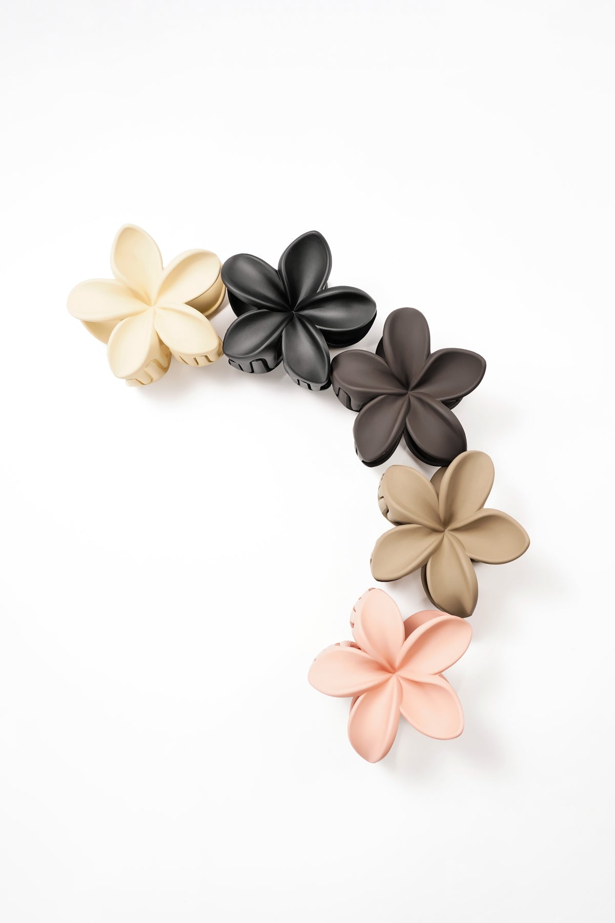 Pince à cheveux fleur - Plastique