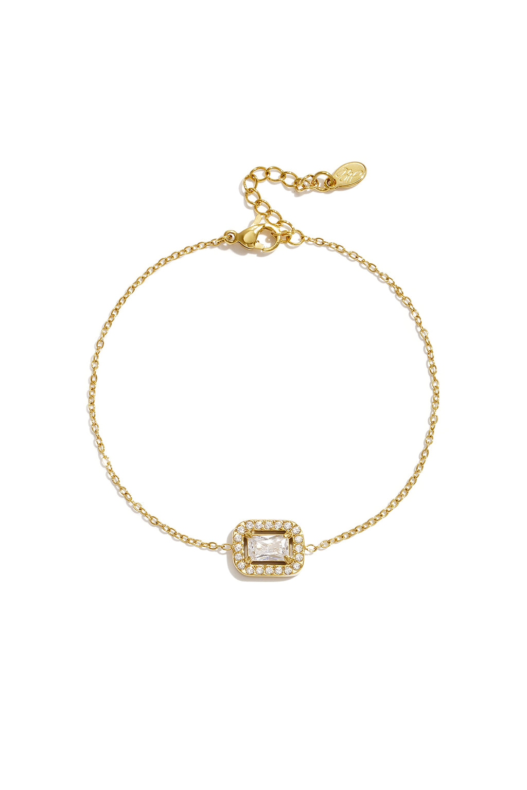 Bracelets à breloques rectangulaires en acier inoxydable, collection Simple Daily Simple, bijoux pour femmes