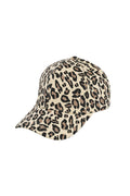 Casquette à imprimé léopard - marron