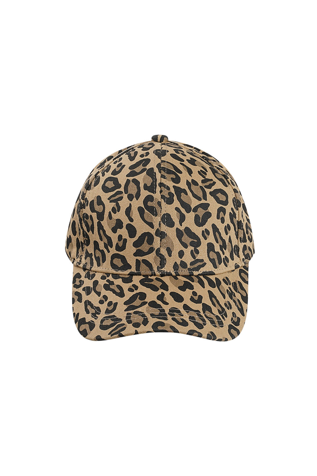 Casquette à imprimé léopard - marron