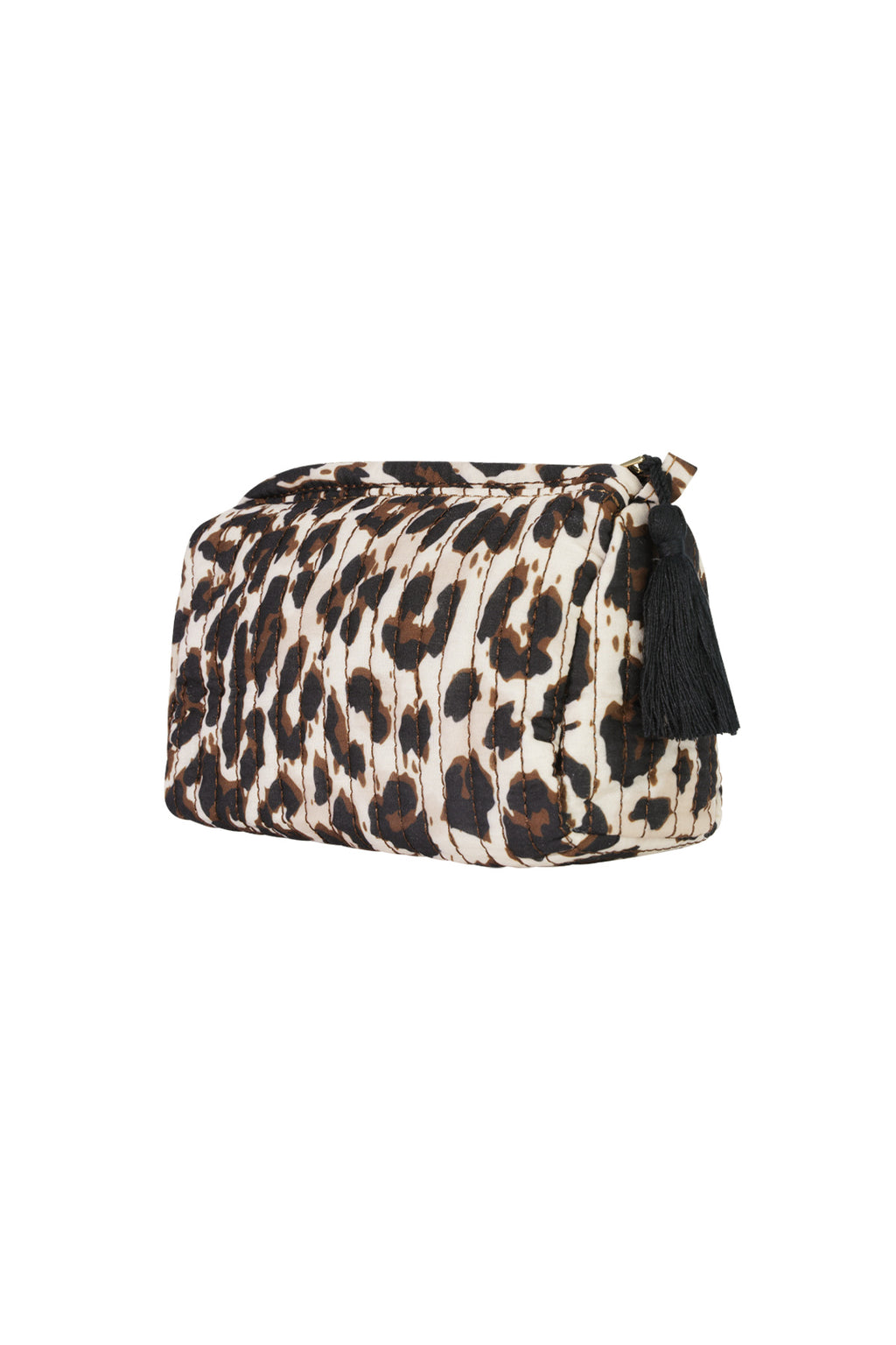 Trousses de maquillage en polyester imprimé léopard, accessoires quotidiens