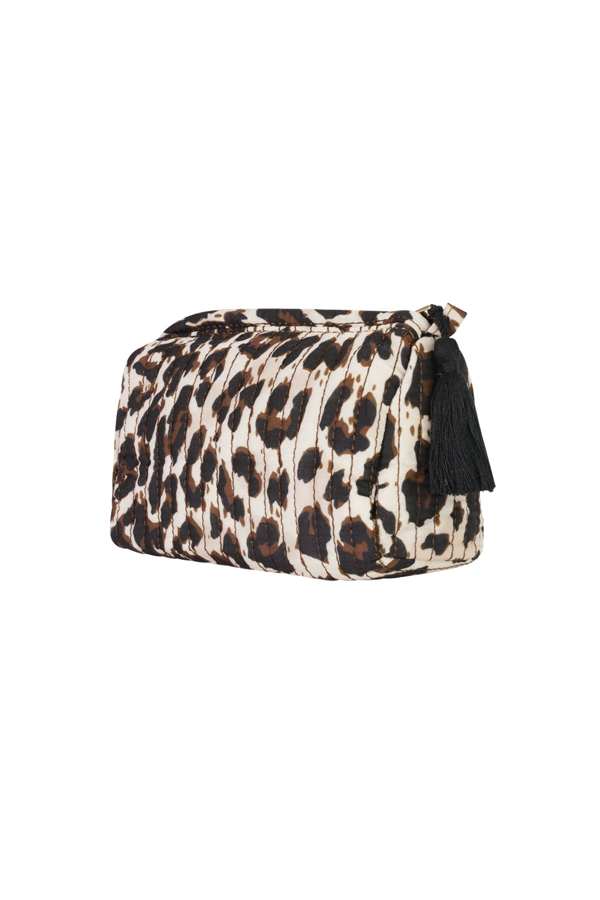 Trousses de maquillage en polyester imprimé léopard, accessoires quotidiens