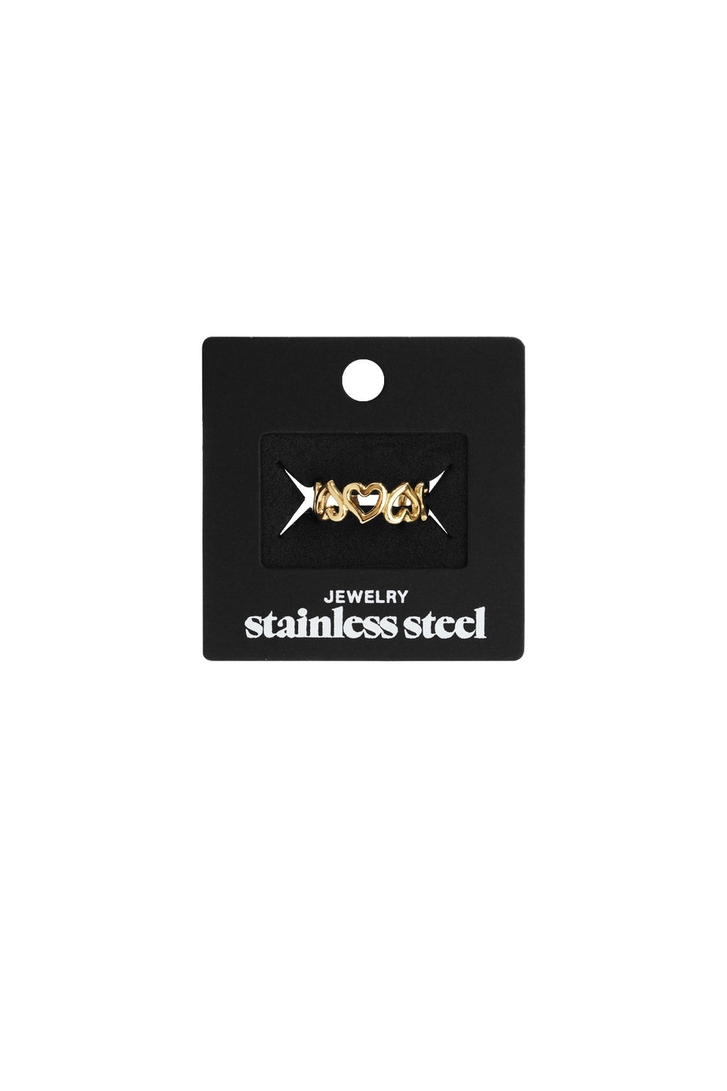 Bagues minimalistes en acier inoxydable, style cœur, décontractées, simples et quotidiennes, bijoux pour femmes