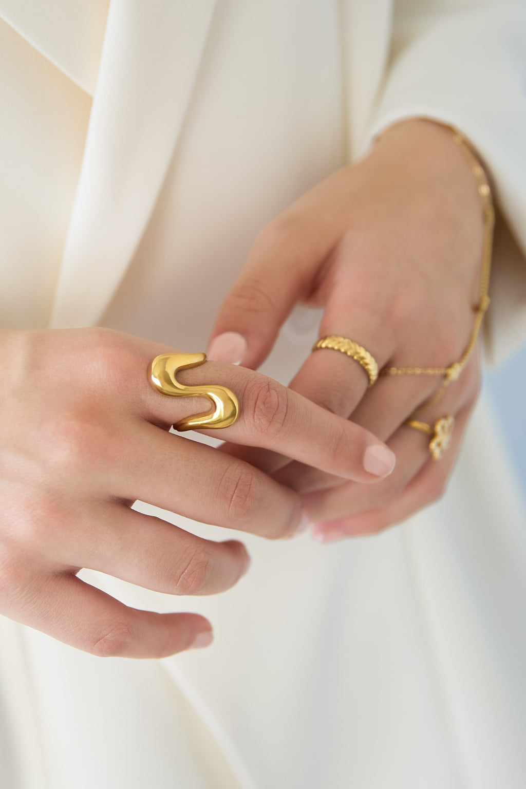 Bague ondulée ajustable