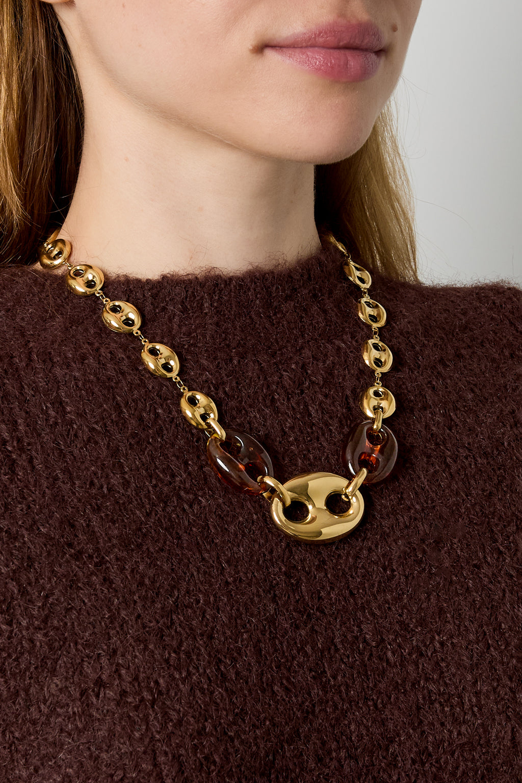 Colliers à chaîne en acier inoxydable, forme géométrique, collection simple pour le quotidien, bijoux pour femmes