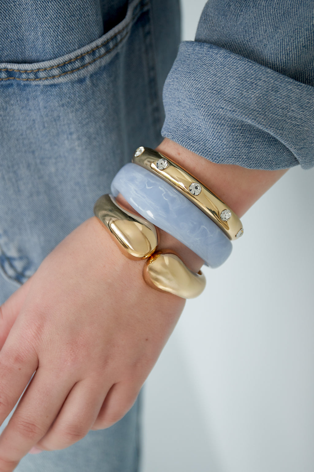 Bracelet double courbe